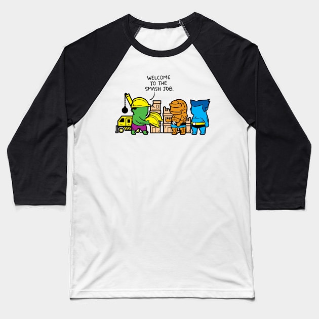 Part Time Job - Constructions Baseball T-Shirt by flyingmouse365